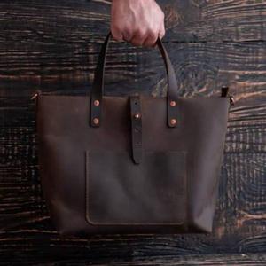 Trendy Faux Leather <b>Women</b> Carry Hand <b>Bag</b> with Shoulder Strap Two Handle Design and Zipper Closure <b>for</b> Daily Shopping <b>Office</b> - Product Image 5