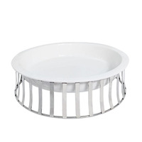 Plateaux Comptoir Conteneur Table buffet présentoir alimentaire style européen dim sum support en céramique en acier inoxydable assiette à fruits
