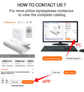 Reise kissen OEM Komfortables leichtes aufblasbares Memory Foam-Reise kissen für verbesserte Flugzeugbett-Flugzeug reise unterstützung - Product Image 5