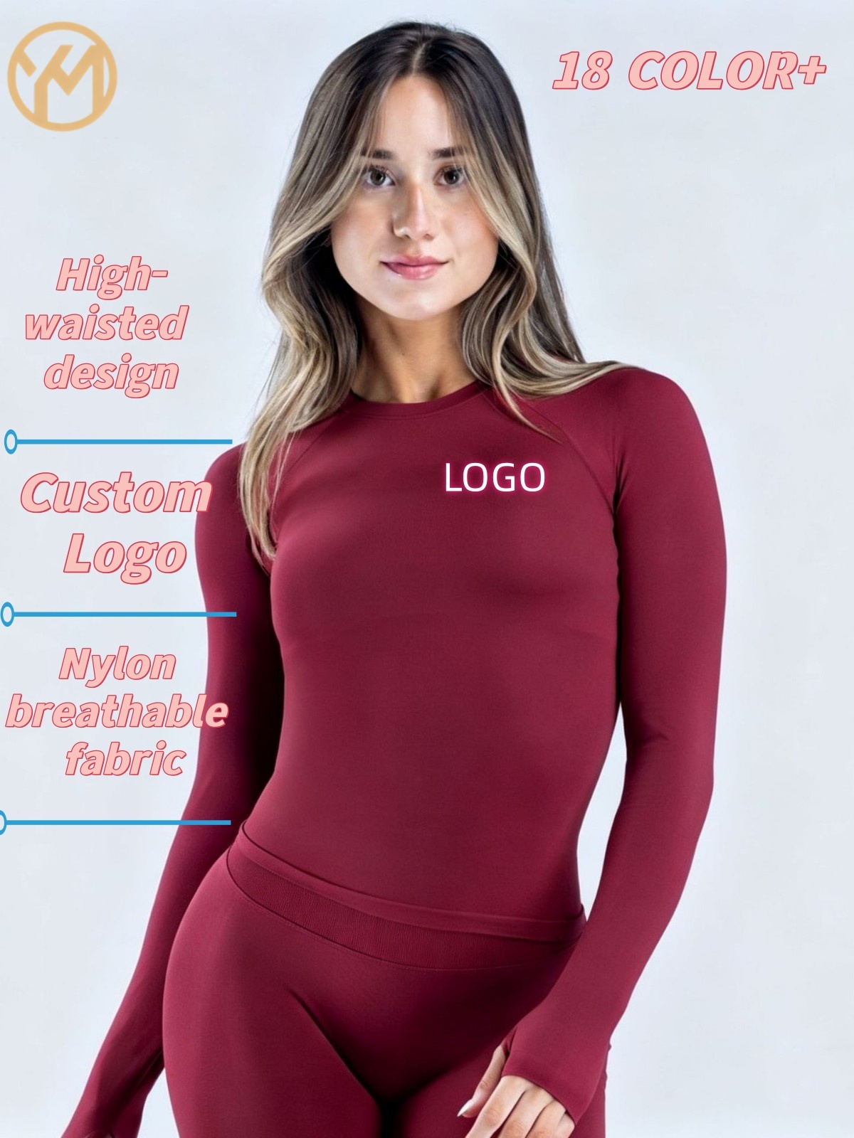 YIMO Logo Custom Women Seamless Cross Back Sports Jumpsuit Femm Open Back Push up Yoga Bodysuit Fitness Elastic Workout Clothes