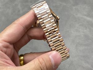 Mejor calidad impermeable mecánico 40mm KF fábrica 904l acero 2836 movimiento 228235 peso 215G oro rosa diámetro reloj - Product Image 5