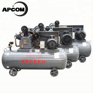 เครื่องอัดอากาศแบบลูกสูบ APCOM 380V แบบหล่อลื่นด้วยน้ำมัน สำหรับอุตสาหกรรม พร้อมถังแรงดันและมอเตอร์ - Product Image 3