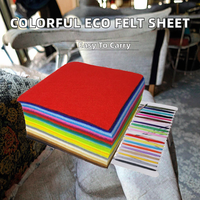 Feutre non tissé 100 % polyester écologique, aiguilleté, motif croisé, pour loisirs créatifs, coloré, léger, imprimé