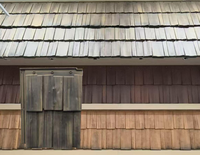 Tuiles en blocs modernes en polymère à grain de bois pour la décoration de villas et de murs, imperméables, durables, plus de 70 ans