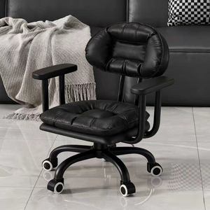 Tabouret de salon, tabouret à roulettes, tabouret bas, tabouret à roulettes universelles, petit tabouret, tabouret haut de gamme avec dossier, petite chaise - Product Image 5