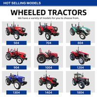 Tracteur agricole de style européen 60 CV avec cabine climatisée et transmission avancée