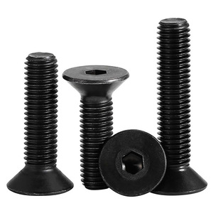 Tornillos de Cabeza Avellanada con Hexágono Interior Jin Hongying M3 M4 M5 M6 M8 M12 Negros, Acero al Carbono Grado 10.9 DIN7991 - Product Image 2