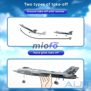 Thông minh RC máy bay Drone Con quay hồi chuyển tự động ổn định ánh sáng máy bay chiến đấu máy bay đồ chơi Tính năng Land Air chế độ bay - Product Image 5