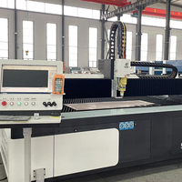 Machine de découpe laser Raycus 3015 3kW avec axe rotatif de 160 mm, machine de découpe multifonctionnelle 2-en-1 pour aluminium, acier inoxydable et acier au carbone