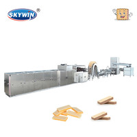 Chaîne de production de gaufrettes haute capacité en promotion – Machine à biscuits pour l'industrie alimentaire