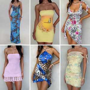 Vestidos de Verano para Mujer al por Mayor, Corte Entallado, Surtido Variado, Envío Aleatorio - Product Image 1