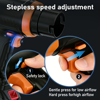 Souffleur de feuilles sans fil rechargeable, souffleur d'air électrique portatif, batterie Li-ion 18,5 V 4,0 Ah avec chargeur pour la maison et l'atelier