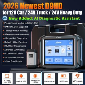 XTOOL D9HD Escáner de Diagnóstico Automotriz 12V-24V, Herramienta de Codificación de Llaves para Camiones D9 HD - Product Image 2