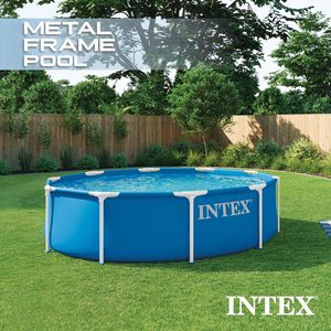 <span class=keywords><strong>Piscine</strong></span> hors sol <span class=keywords><strong>Intex</strong></span> avec structure métallique 10 pieds x 30 pouces avec pompe |   Cartouche filtrante 28201EP 330 GPH incluse - Product Image 3