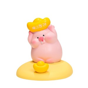 Soporte para teléfono con forma de cerdito, de resina, antideslizante, adorno de escritorio para decoración de oficina - Product Image 3