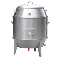 Machine à rôtir au charbon de bois pour poulet, rôtissoire commerciale pour canard, rôtissoire verticale pour canard/four à canard électrique à gaz