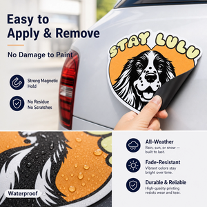 Pegatinas Magnéticas Personalizadas para Puerta de Coche, Duraderas, Reutilizables, Económicas, Gruesas, Tipo Pizarra Blanca, con Mensaje 'Bebé a Bordo', para Publicidad - Product Image 4