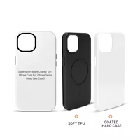 Coque de Téléphone Antichoc TuoLi 2 en 1 avec Aimant, Recharge Magnétique sans Fil Personnalisée, Sublimation 3D pour Machine d'Impression