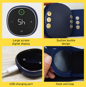 <span class=keywords><strong>Ceinture</strong></span> de massage lombaire chauffante et vibrante réglable pour brûler les graisses et amincir le ventre - Product Image 6