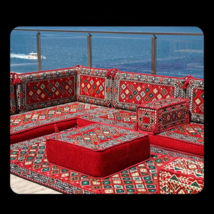Set di Cuscini per Divano da Terra in Stile <span class=keywords><strong>Marocchino</strong></span>, Imbottitura in Spugna, Rivestimento Simil-Velluto, Arredamento Multifunzionale di Qualità da Esportazione - Product Image 4