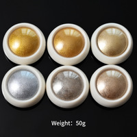 Nouveau kit transfrontalier de six couleurs de poudre scintillante plaquée or pour nail art, vernis à ongles, finition miroir, effet aurore, ciel étoilé