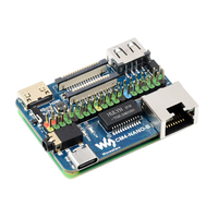 Modul komputasi Raspberry Pi 4 papan dasar NANO-B Gigabit ETH 40PIN GPIO USB2.0 MIPI CSI 5V CM4-NANO-A