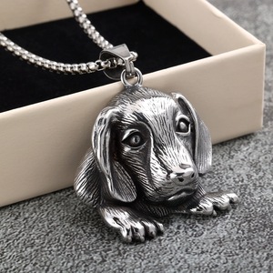 yunnique Stainless Steel <b>Dog</b> Pendant Necklace Unisex Animal Shape Gift <b>Jewelry</b> For Clothing Matching - Product Image 3