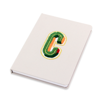 Carnet de notes en cuir avec logo personnalisé, couverture rigide, agenda, journaux, papeterie à broder en tissu pour les voyages de bureau à des fins promotionnelles