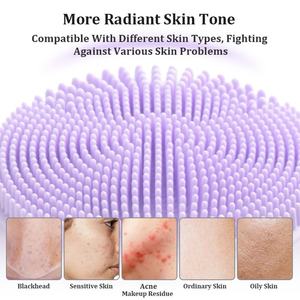 Портативный водонепроницаемый массажер для лица, омоложение кожи, электрическая отшелушивающая щетка для лица - Product Image 5