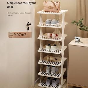 Zapatero de Plástico Ahorrador de Espacio para el Hogar al por Mayor con Soporte Desmontable, Estante Apilable y Extraíble, Organizador Estrecho para Entrada - Product Image 4