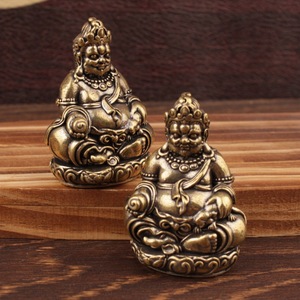 Figura de Buda Miniatura de Latón Sólido Estilo Chino, Decoración de Escritorio, Artesanía, Buda de Bolsillo, Estatuas de Buda Vajrasattva - Product Image 3