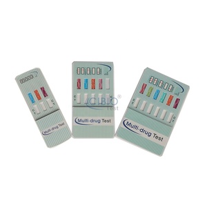 Tarjeta de Prueba de Drogas Multipanel <span class=keywords><strong>para</strong></span> la Detección de 10 Sustancias, Incluye AMP, BAR, BZO, BUP, COC, THC, MET, MTD, MDMA, MOP - Product Image 1