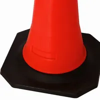 JESSUBOND 500ミリメートルHeight PE Traffic Road Signal Cone Sport Training Cone With Rubber Base