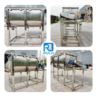 Mélangeur horizontal automatique à ruban en acier inoxydable SUS304 pour poudre sèche, mastic, amidon de maïs modifié, peinture à la pierre naturelle