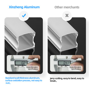 A1714 nhà máy Outlet LED Strip ánh sáng nhôm hồ sơ trần nhôm ánh sáng hồ sơ <span class=keywords><strong>U</strong></span> hình dạng nhôm hồ sơ kênh - Product Image 3