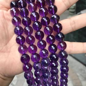 8Mm Vòng Mặt Nuôi Cấy Thạch Anh Tím Lỏng Đá Quý Hạt - Product Image 3