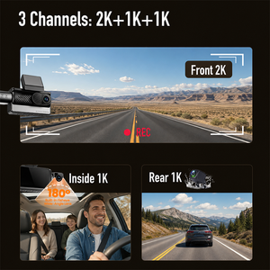 Cámara para Vehículos OEM ODM 4G de 3 Canales, 2K, Gestión de Flotas, DVR para Automóviles, WiFi, GPS, ADAS, DMS, BSD, Grabador de Video para Camiones JT808 JT1078 - Product Image 4
