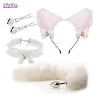 Bandeau oreilles de chat érotique pour cosplay, exploration intime pour couples, kit BDSM pour débutants, jouets pour adultes, jouets sexuels, jouet de jeu SM, bondage sexuel