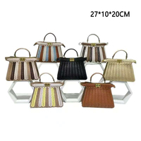 Sacs à bandoulière pour femmes de haute qualité, petits sacs à main en crochet avec chaîne décorative, fermeture à bouton, doublure en polyester durable, fil