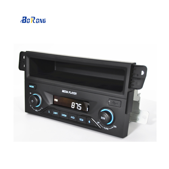 TOP  AUX Input Stereo Audio Car Radio MP3 Player 12V 24V FM Radio