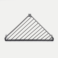 Nouveautés Support métallique triangulaire pour la cuisine Support de casserole anti-brûlure Tapis de table mural Tapis de rangement d'angle pour la salle de bain