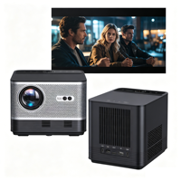 Mini projecteur intelligent portable, système Android, WiFi, Bluetooth, home cinéma, projecteur vidéo compatible 4K