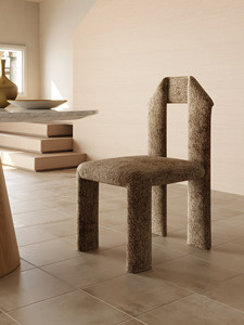 Sedia da Pranzo Imbottita Artigianale Premium in Stile Bauhaus Moderno Minimalista, Tessuto in <span class=keywords><strong>Cotone</strong></span> e Lino, Gambe in Metallo, <span class=keywords><strong>Poltrona</strong></span> di Design - Product Image 1