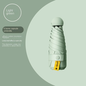 Cao cấp trọng lượng nhẹ cổ điển xách tay của phụ nữ năm lần gấp ô quà tặng kinh doanh với thiết kế viên nang mưa nắng - Product Image 6