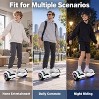 Hoverboard auto-équilibrant LED amusant avec Bluetooth pour le divertissement et le plaisir quotidien