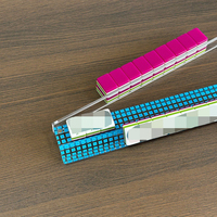 Supports de Mahjong en Acrylique avec Poussoir, Règle Transparente pour Tuiles de Mahjong, Accessoires de Jeu de Table Mahjong