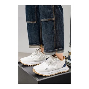 Retro Color Block Men's Sneakers Thick Sole Walking <b>Style</b> <b>Shoes</b> Lightweight Cushioning Platform Sneakers for Urban Walking - Product Image 3