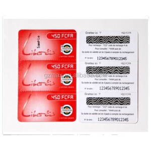 2024 sản phẩm tùy chỉnh nạp tiền trả trước thẻ cào cho điện thoại di động giá rẻ - Product Image 6