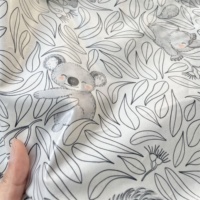 TPU tissé 100% coton recouvert de tissu imperméable imprimé numérique anti-salissure pour vêtements pour enfants