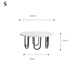 Soporte para servidor de pastel de último diseño con acabado de primera calidad y usos ocasionales con patas redondeadas doradas en nuevo estilo - Product Image 3